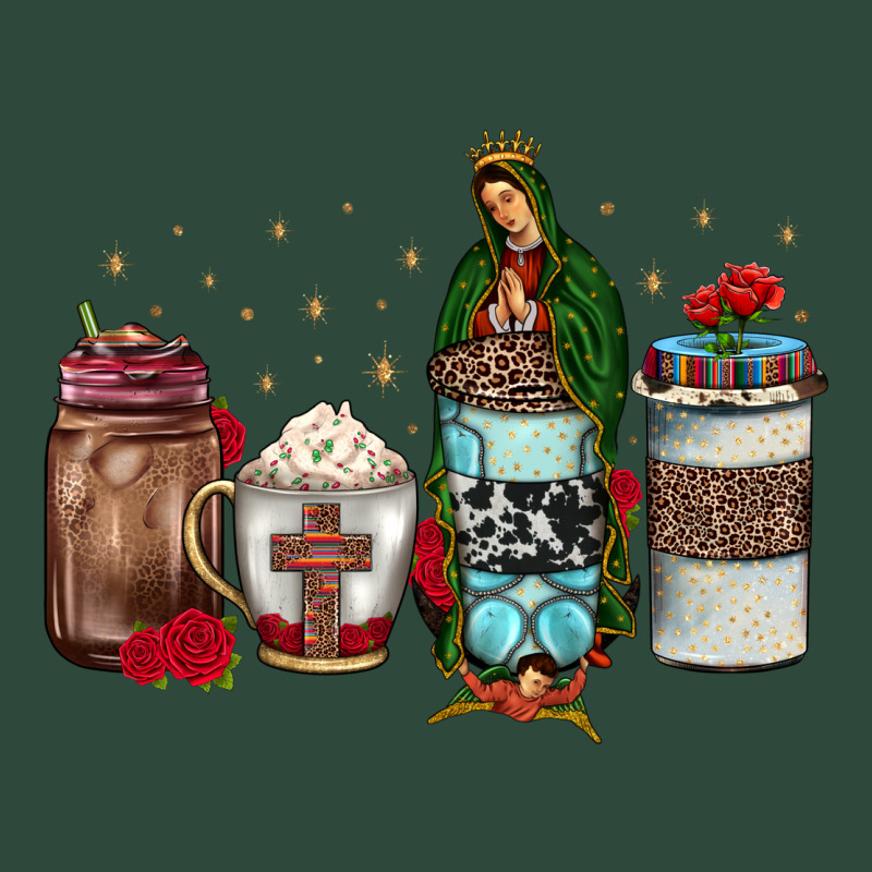Our Lady Of Guadalupe Coffee Zipper Hoodie by JahusDesignShop | Teevron