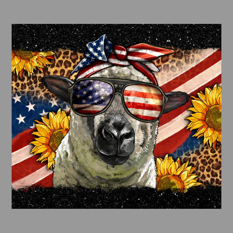 Western 4th Of July Sheep Vintage Hoodie by LillyAllenDesigns | Teevron