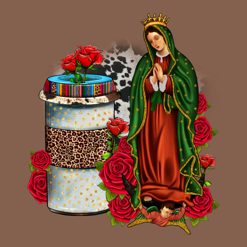 Our Lady Of Guadalupe Coffee Zipper Hoodie by JahusDesignShop | Teevron