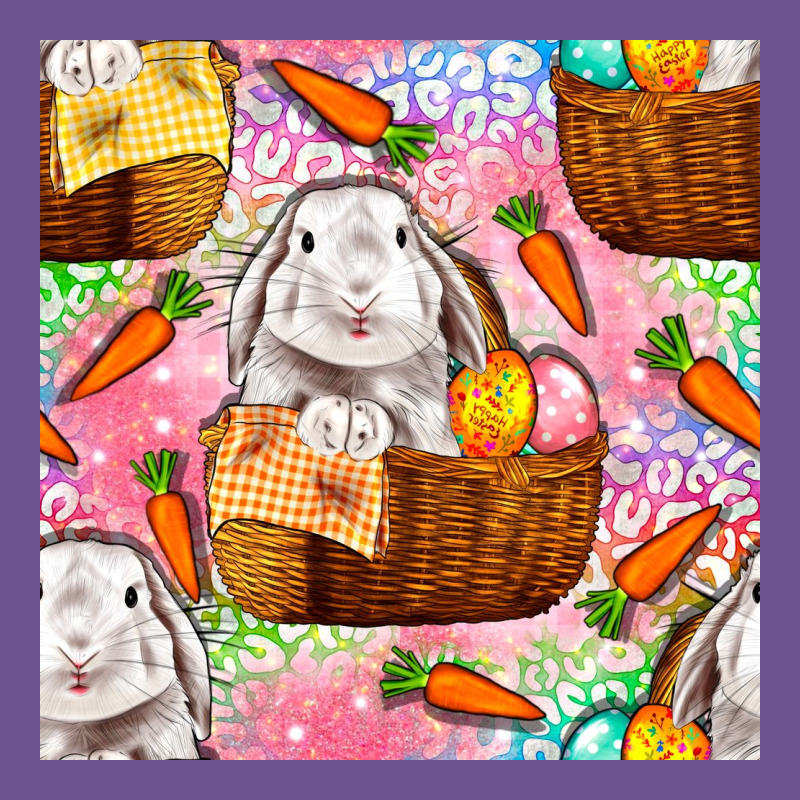 Easter Bunny With Hamper Seamless Pattern Vintage Tee by BundleAndBundleShop | Teevron