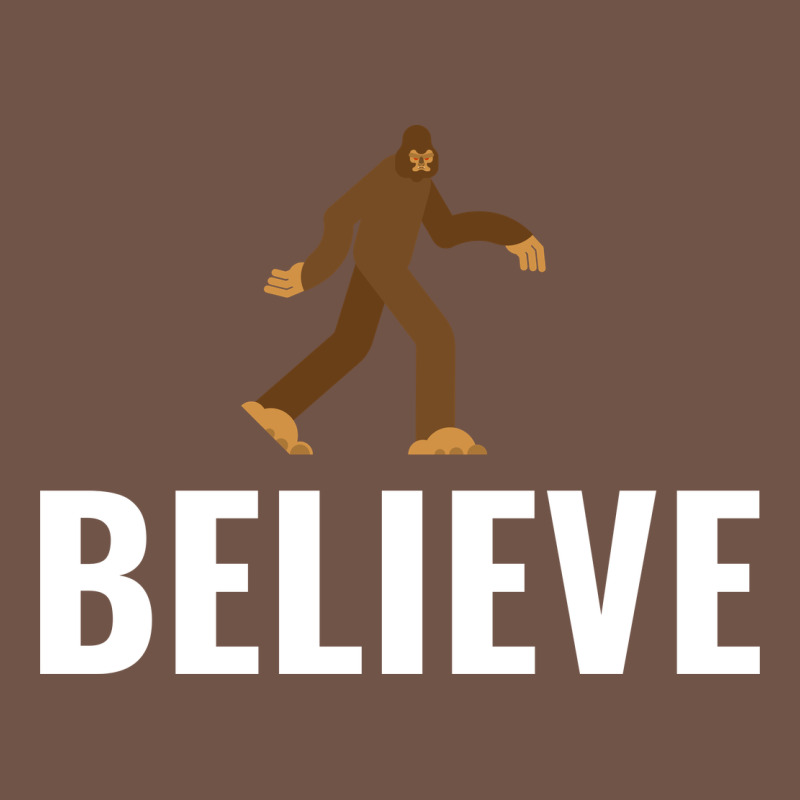 Believe Bigfoot White Premium Sweatshirt by artisFamous | Teevron