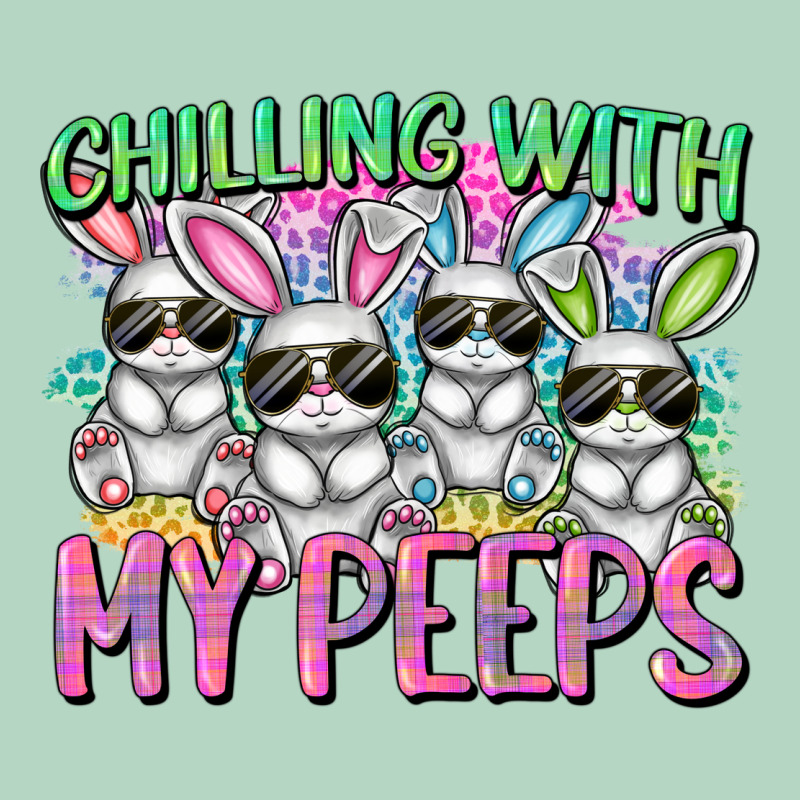 Chilling With My Peeps Easter Bunnies Classic Tee by CowGirlArtShop | Teevron