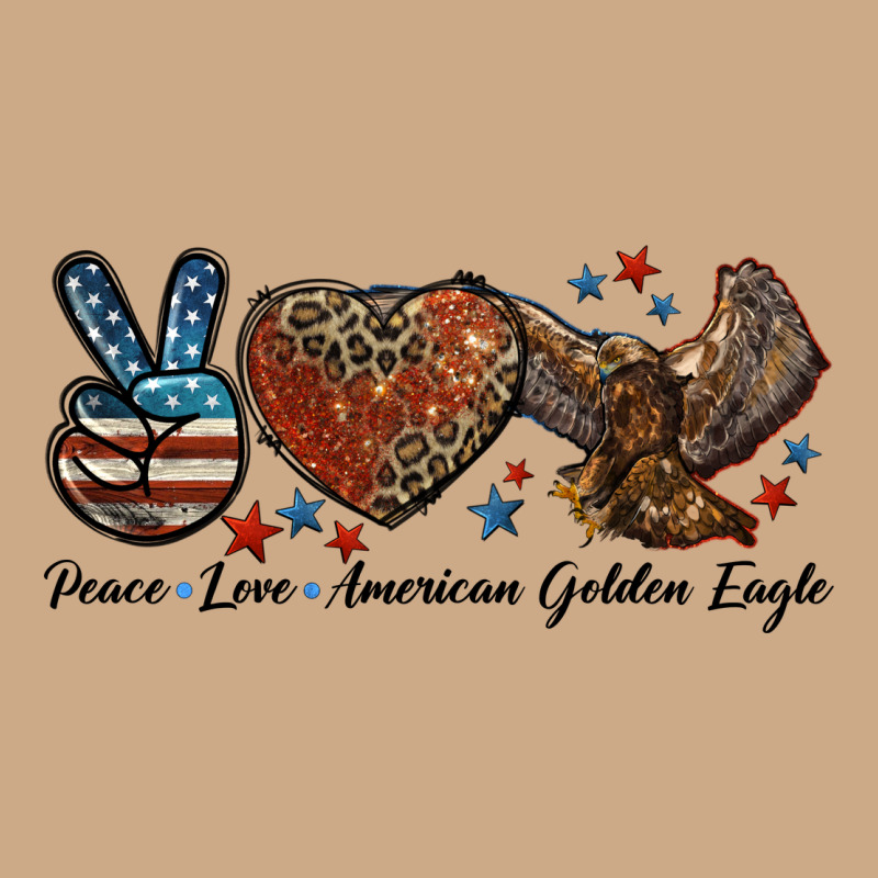 Western Peace Love American Golden Eagle Vintage Hoodie by LillyAllenDesigns | Teevron