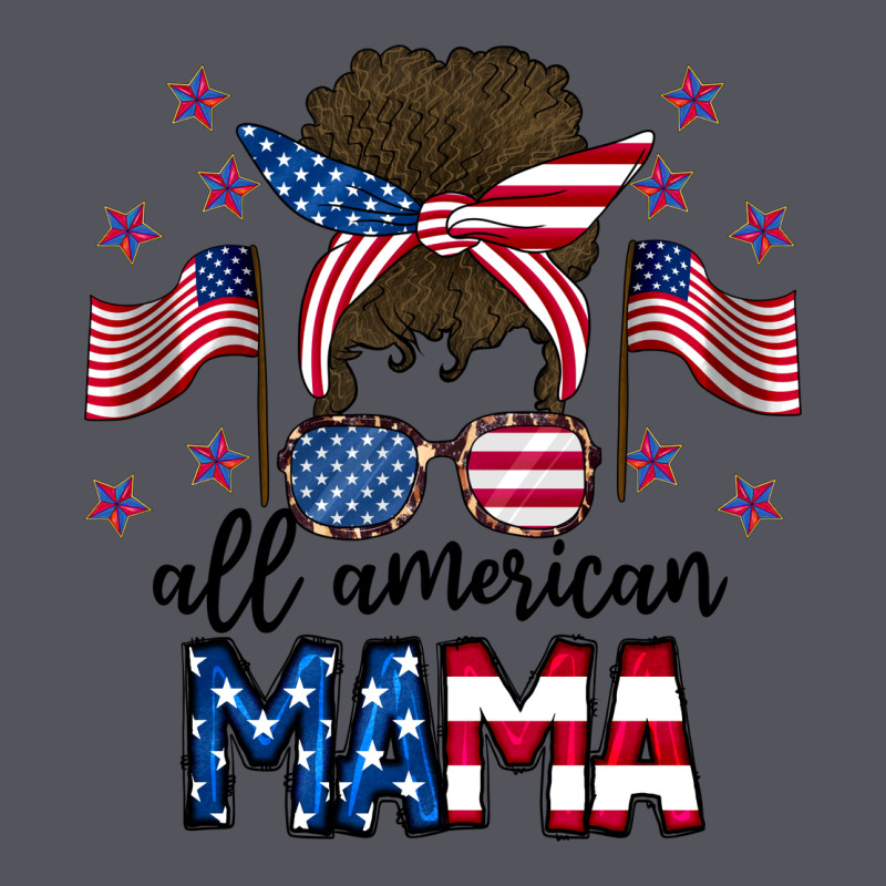 All American Mama Messy Buny Vintage Hoodie by CowhideDigitalArt | Teevron