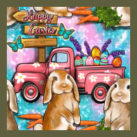 Easter Bunny With Truck Seamless Pattern Vintage Tee | Teevron
