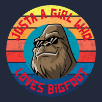 Retro Sunset Just A Girl Who Loves Bigfoot Premium Sweatshirt | Teevron