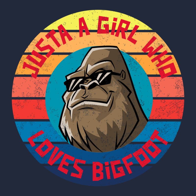 Retro Sunset Just A Girl Who Loves Bigfoot Premium Sweatshirt by artisFamous | Teevron