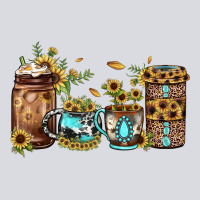 Sunflower Gemstone Coffee Zipper Hoodie | Teevron