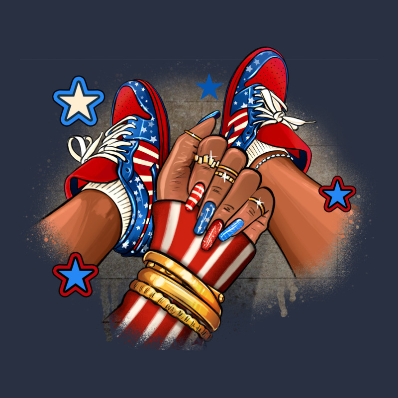 America Afro Girl Sneakers Urban Hoodie by RanaPortraitStore | Teevron
