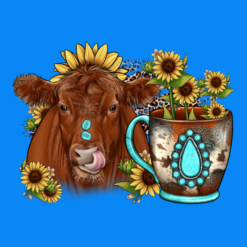 Sunflower Coffee Cup Red Angus Gemstone Zipper Hoodie by JahusDesignShop | Teevron