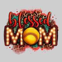 Blessed Softball Mom Lightbulb Letters Premium Tee | Teevron