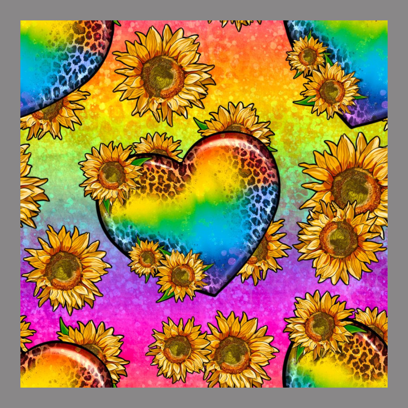 Pride Lgbtq Leopard Hearts And Sunflowers Seamless Vintage Tee by BundleAndBundleShop | Teevron