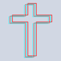 A Neon Christian Cross Premium Sweatshirt | Teevron