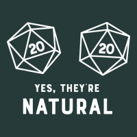 Yes They're Natural 20 Dice Funny Rpg Gamer Premium Sweatshirt | Teevron