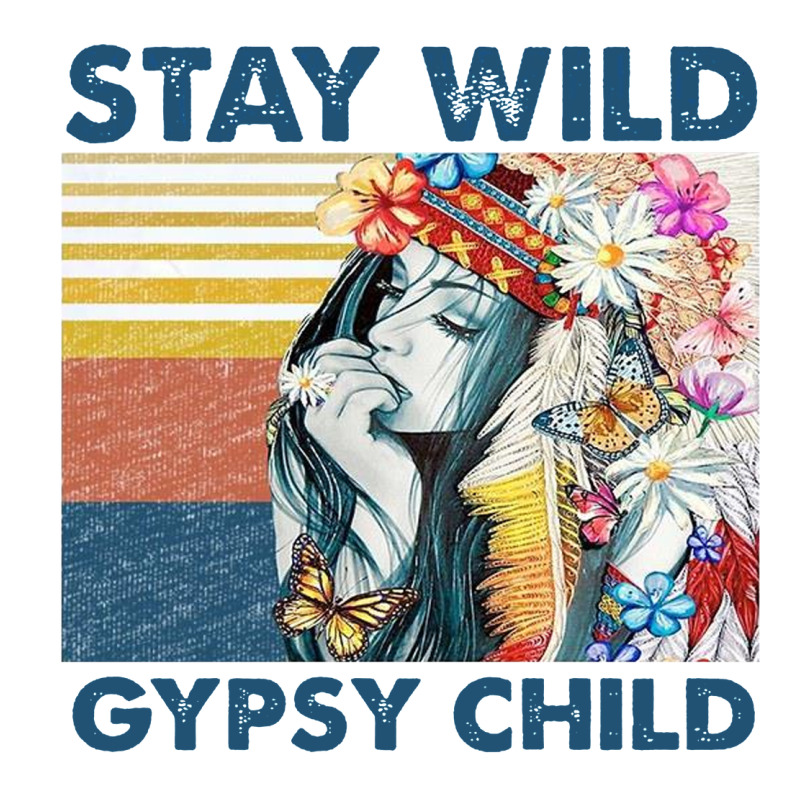 Stay Wild Gypsy Child Letter Rainbow Premium Sweatshirt by artisFamous | Teevron