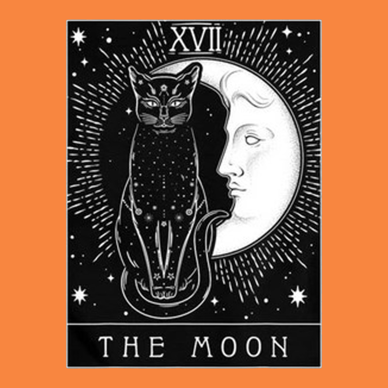 Tarot Card Crescent Moon And Cat Graphic Premium Sweatshirt by artisFamous | Teevron