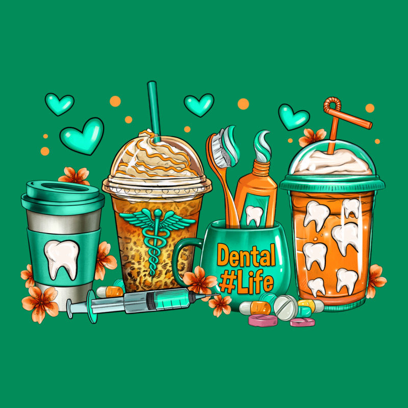 Dental Life Coffee Cups Urban Hoodie by Jasminsmagicworld | Teevron