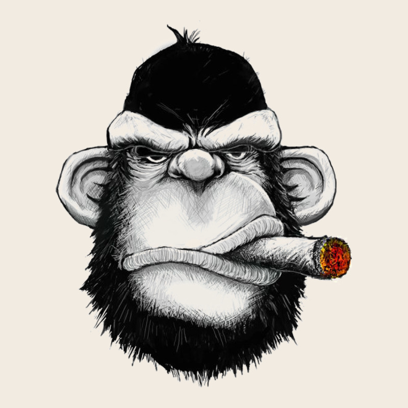 Monkey Smoking Premium Sweatshirt by artisFamous | Teevron