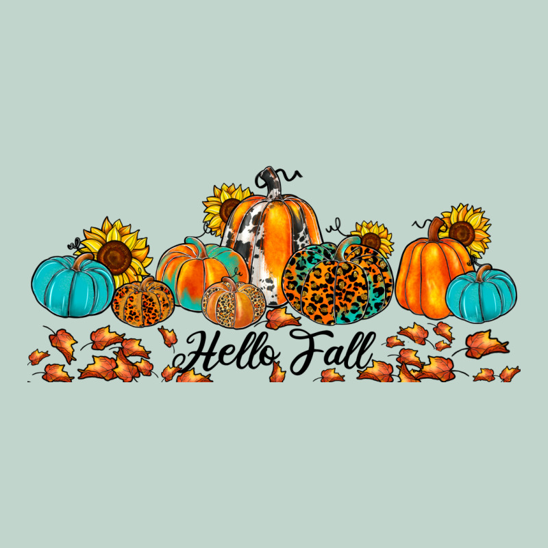Hello Fall Pumpkin Sunflower Zipper Hoodie by JahusDesignShop | Teevron