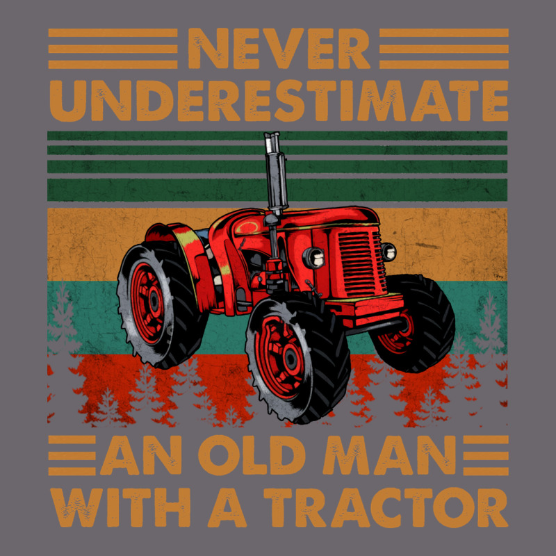 Never Underestimate An Old Man With A Tractor Retro Vintage Premium Sweatshirt by artisFamous | Teevron