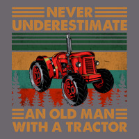 Never Underestimate An Old Man With A Tractor Retro Vintage Premium Sweatshirt | Teevron
