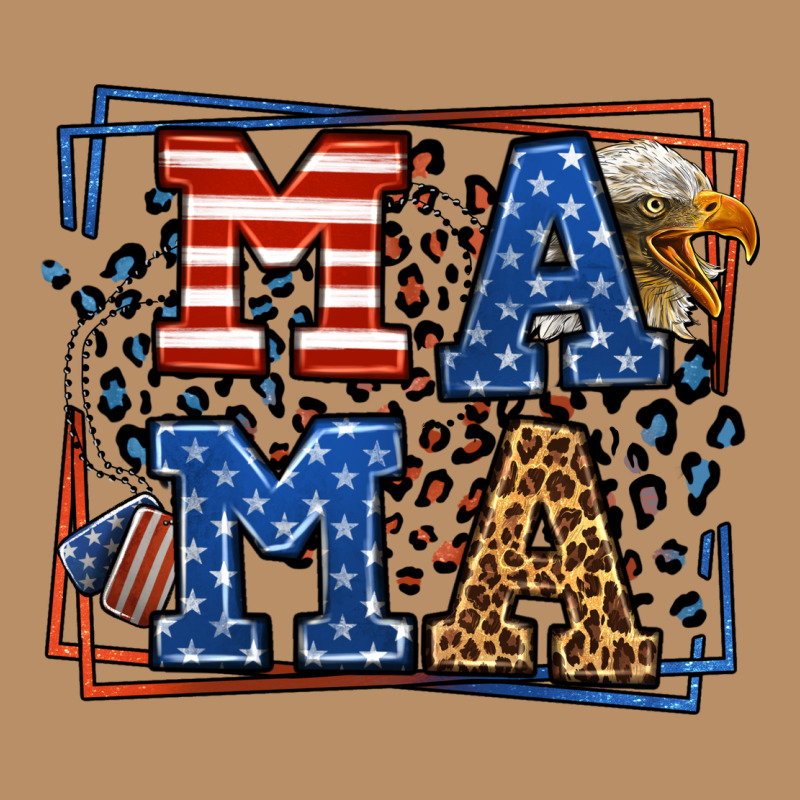 Army Veteran Mama Leopard Frame 4th Of July Vintage Hoodie by LillyAllenDesigns | Teevron