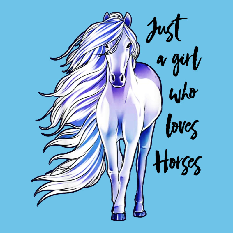 Just A Girl Who Loves Horses Premium Sweatshirt by artisFamous | Teevron