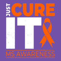 Just Cure It Ms Multiple Sclerosis Awareness Premium Sweatshirt | Teevron