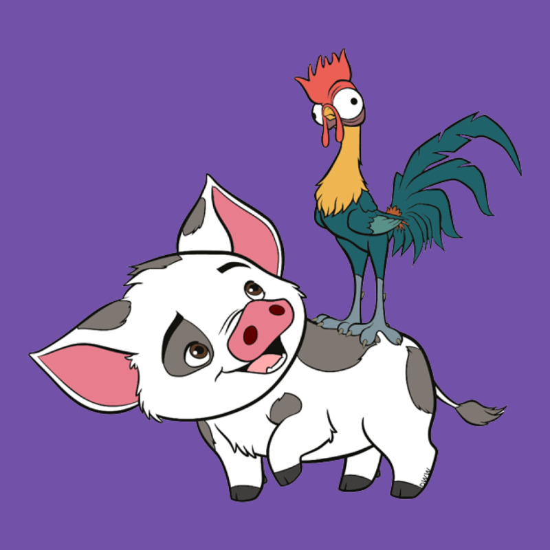 Hei Hei Rooster And Pig Funny Cartoon Premium Sweatshirt by artisFamous | Teevron