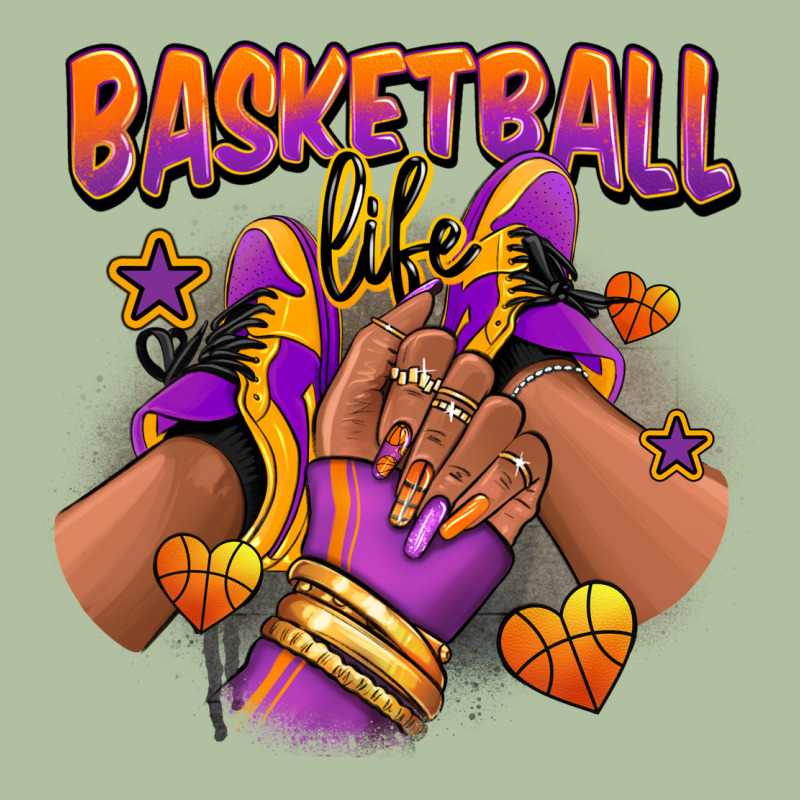 Basketball Life Afro Girl Sneakers Urban Hoodie by RanaPortraitStore | Teevron