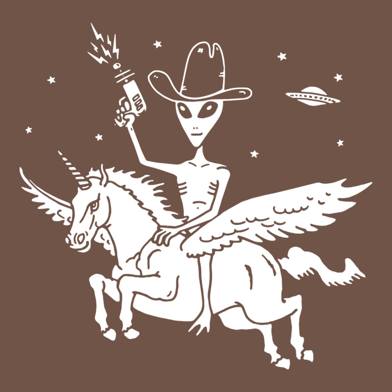 Alien Riding Unicorn  Cool Ufo Cowboy Premium Sweatshirt by artisFamous | Teevron