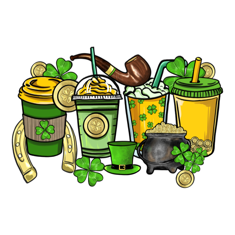 St. Patrick's Day Coffee Cups Premium Tee by HowdyJamesFarm | Teevron