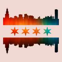 Chicago Flag Skyline Premium Sweatshirt | Teevron