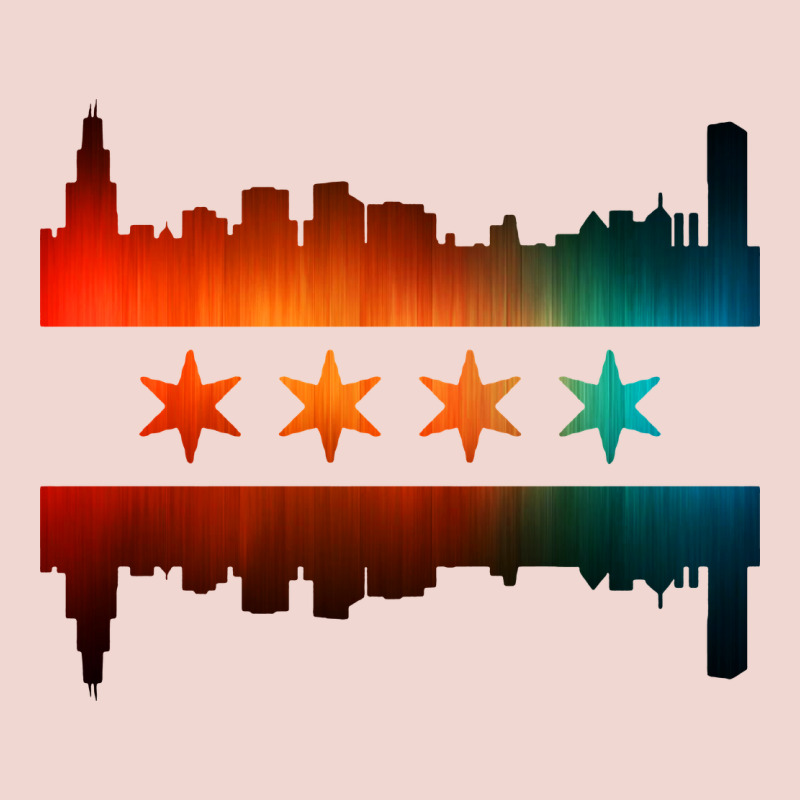Chicago Flag Skyline Premium Sweatshirt by artisFamous | Teevron