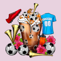 Soccer Cold Drink Frappe Ladies Tee | Teevron