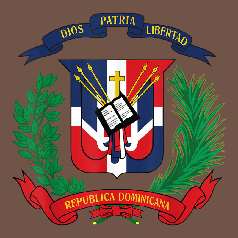 Dominican Republic Flag National Emblem Republica Dominicana T Shirt Premium Sweatshirt by artisFamous | Teevron