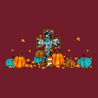 Thankful Cross Pumpkin Zipper Hoodie | Teevron