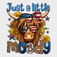 Just A Little Moody 4th Of July Long Haired Cow Urban Hoodie | Teevron
