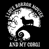 I Love Horror Movies And My Corgi Funny Corgi Premium Sweatshirt | Teevron
