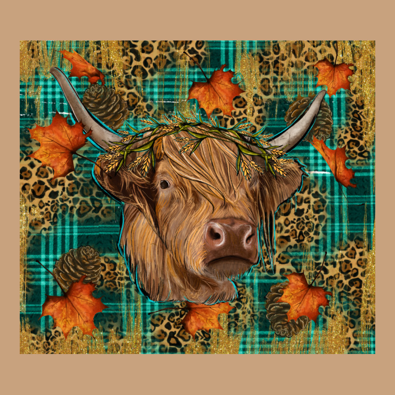 Fall Highland Cow Tumbler Vintage Tee by RanaPortraitStore | Teevron