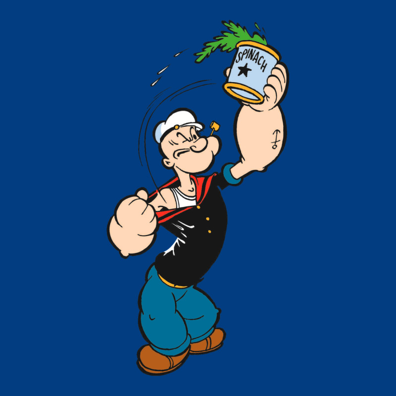 Popeye Spinach Retro Mens Funny Premium Sweatshirt by artisFamous | Teevron