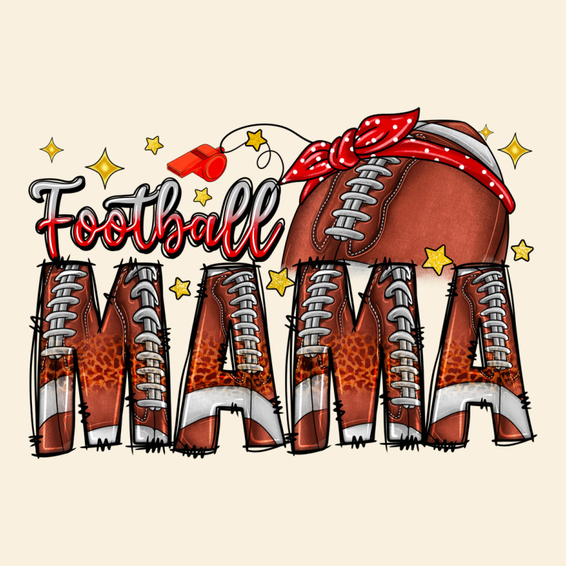 Football Mama Vintage Hoodie by CowhideDigitalArt | Teevron