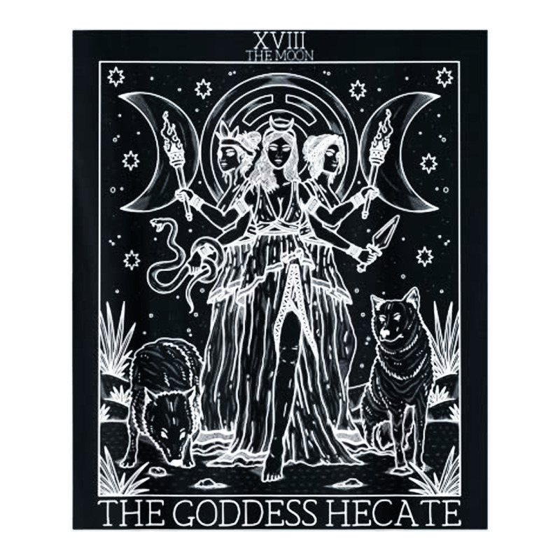 Hecate Tarot Card Triple Moon Goddess Witch Wiccan Pagan Premium Sweatshirt by artisFamous | Teevron