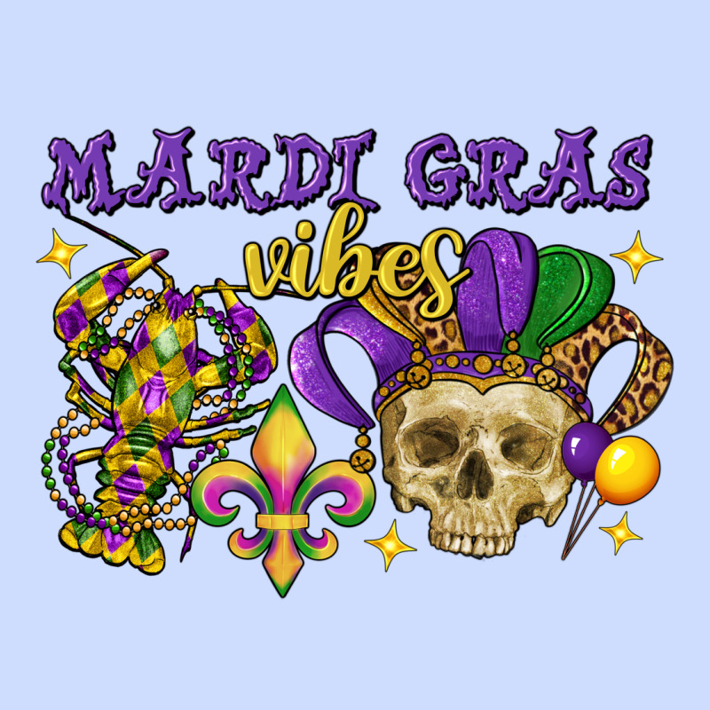 Mardi Gras Vibes Skull Urban Heavy Tee by FaDigitalArtStudio | Teevron