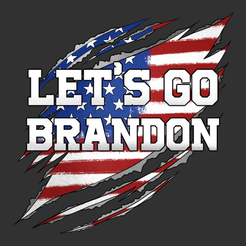 Let's Go Brandon Ripped Cloth With American Flag Urban Heavy Tee by Jasminsmagicworld | Teevron