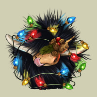 Christmas Black Angus Gnome Heavy Core Tee | Teevron