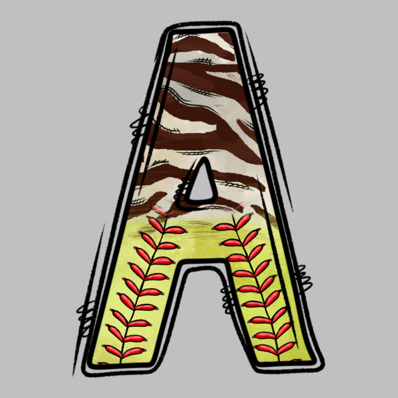 Softball Alphabet A Long Sleeve Tee by CowhideDigitalArt | Teevron