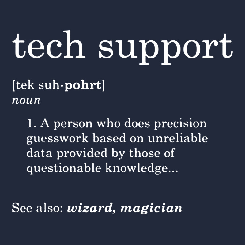 Funny Tech Support Definition Premium Sweatshirt by artisFamous | Teevron