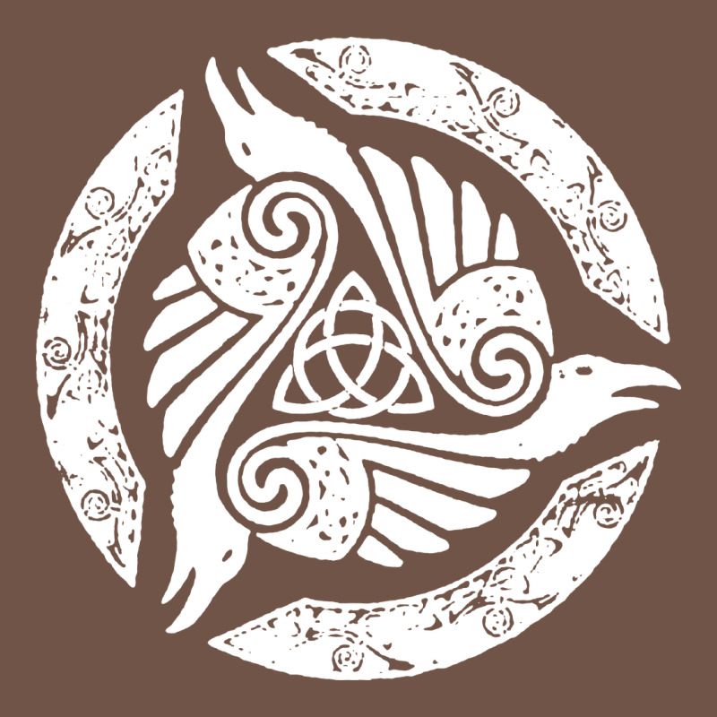 Celtic Trinity Knot Crow Spiritual Mandala Premium Sweatshirt by artisFamous | Teevron