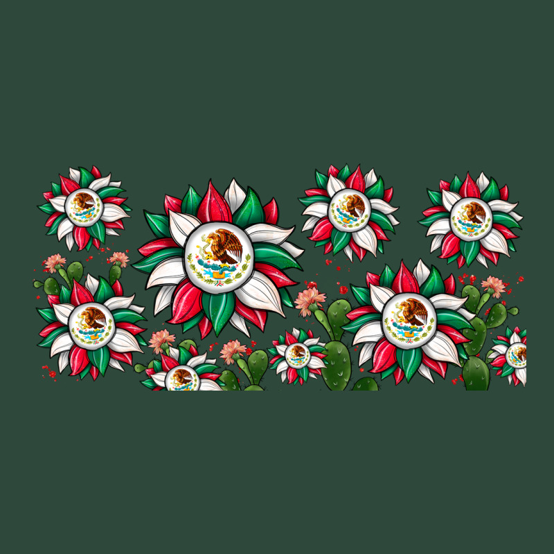 Mexican Flag Sunflower Zipper Hoodie by JahusDesignShop | Teevron